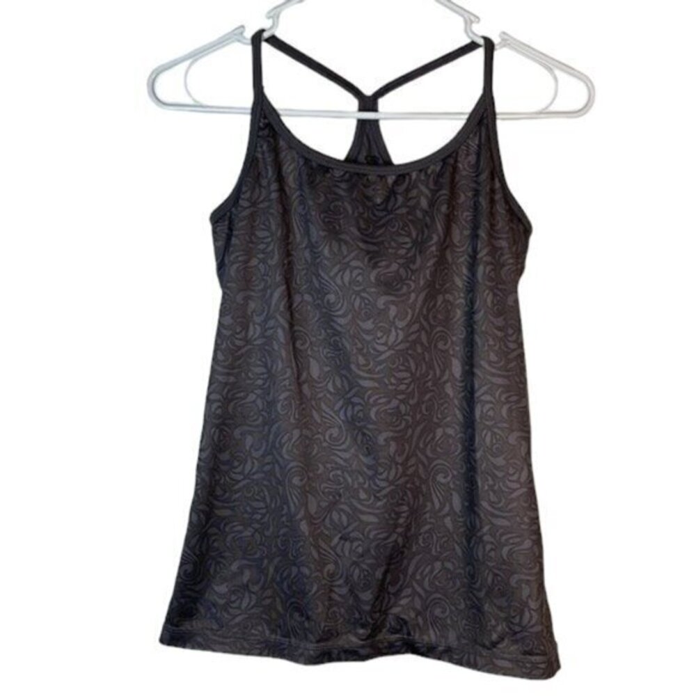 Women's C9 Champion Athletic Tank Top Gray Bra Racerback Size Med EUC #6969